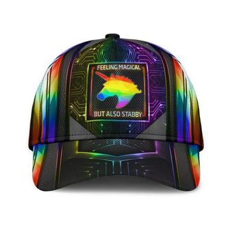 Pride Classic Cap, Lgbt Unicorn Printing Baseball Cap Hat Feeling Magical, Gift For Gaymer Hat - Thegiftio UK