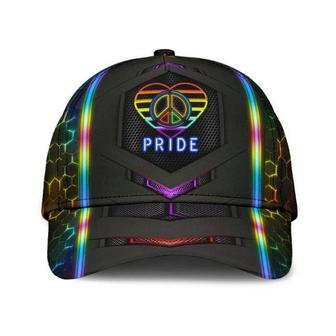 Pride Baseball Cap Peace Hope Love Pride LGBT Printed Baseball Cap Hat, Pride Gifts Hat - Thegiftio