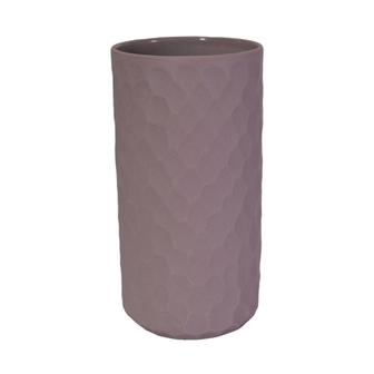 Ceramic Honeycomb Vase 6.7 Inch High, Boho Ceramic Vase Decoration, Lilac | Rusticozy
