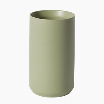 Moss Green Floral Vase, Home Decoration, Vase for Living Room, Tall Ceramic Vase | Rusticozy