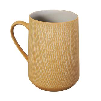 Rustic Ceramic Coffee Tea Cup With Handle, Aesthetic Mug, Boho Earth Tone Ceramic Mug For Boho Home Decor, Sand | Rusticozy