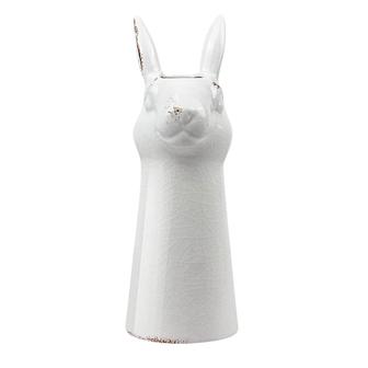 White Rabbit Ceramic Vase, Animal Face, Home Decoration, Decoration Gift Gift For Her | Rusticozy