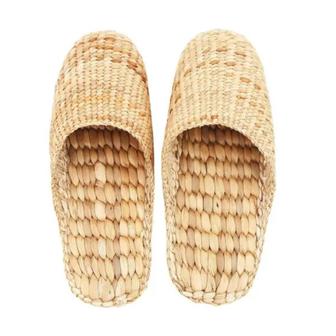 Wicker Basket Shoes Handmade Products Water Hyacinth Slipper Natural Material Slipper | Rusticozy