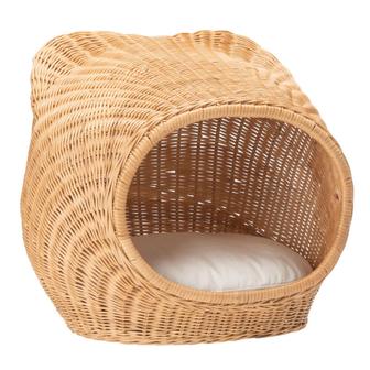 Wicker Dog Bed Rattan Bed For Cats And Dogs Boho Home Decoration | Rusticozy