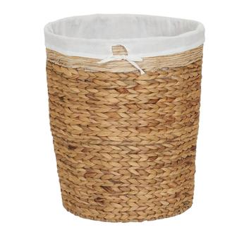 Wicker With Liner Handwoven Natural Laundry Liner Wicker Basket Farmhouse Home Decor | Rusticozy