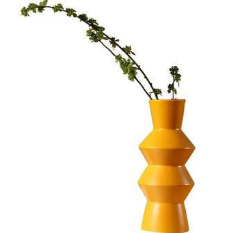 Zigzag Ceramic Vase, Nordic Simple Style, Decorative Vase, Home Decor | Rusticozy UK