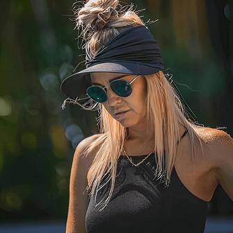 Anti-ultraviolet Women Sun Visor Hollow Hat - Monsterry CA