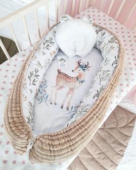Baby Nest For Newborn. Pillow As A Gift - Monsterry