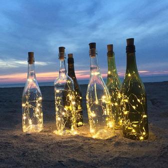 Cork Wine Bottle String Light - Monsterry