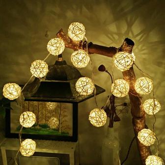 Gold Ball Led String - Monsterry AU