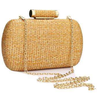 Natural Small Wicker Bag Straw Clutch Purse for Women Party Wedding Summer Beach Gift For Her | Rusticozy