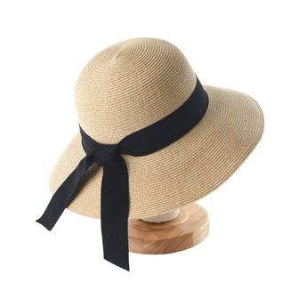 Mixed Beige Khaki Large Straw Hat Womens Travel Foldable Brim Summer Beach UV Protection Hat | Rusticozy