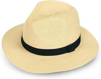 Cream Straw Hat Wide Brim Fedora Cap Style Casual Retro Summer Beach Sun Hat UPF50 | Rusticozy