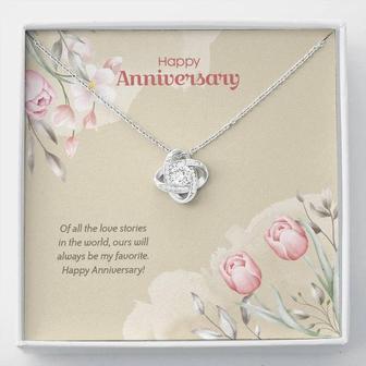 (Anniversary Edition) Our Story Is Always My Favorite - Love Knot Necklace - Seseable