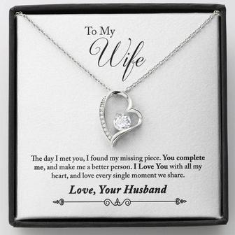 Beautiful Love Knot Necklace For Wife, Anniversary, Birthday, Christmas Gift For Wife From Husband, Romantic Gift For Wife | Seseable UK
