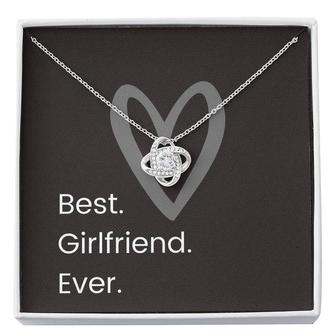 Best Girlfriend Ever Love Knot Necklace - Seseable