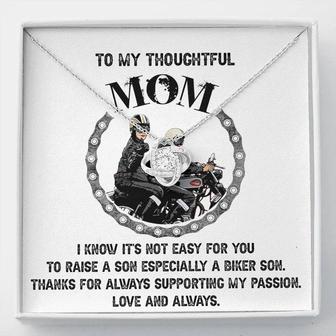 Biker's Mom Gift - My Thoughtful Mom - The Love Knot Necklace - Seseable