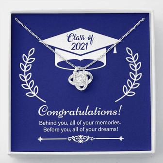 Class Of 2021 - Love Knot Necklace - Seseable