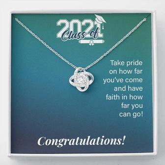 Class Of 2021 - Love Knot Necklace - Seseable