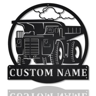 Personalized Haul Truck Monogram Metal Sign, Custom Name, Haul Truck, Custom Driver Job Metal Sign | Seseable CA