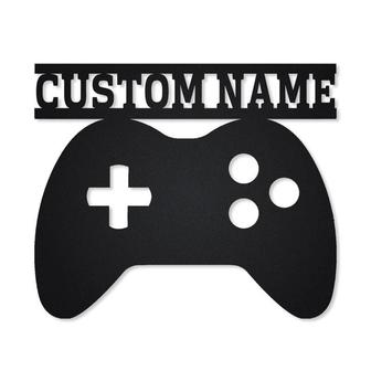 Personalized Handheld Console Monogram Metal Sign, Custom Name, Game Metal Sign, Hobbie Gifts, Custom Game Metal Sign - Seseable