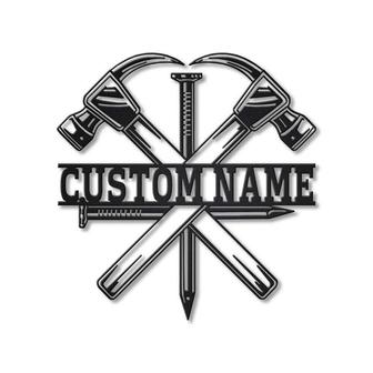 Personalized Carpenter Metal Sign, Custom Name, Carpenter Job Sign, Carpenter Gift, Custom Job Metal Sign | Seseable CA