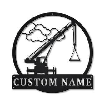 Personalized Crane Operators Metal Sign, Custom Name, Crane Operators Metal Sign, Crane Operators, Custom Job Metal Sign | Seseable CA