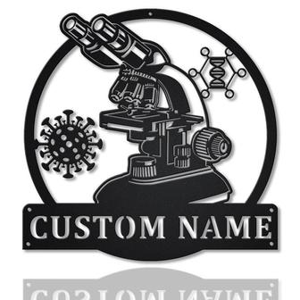 Personalized Teacher Scientist Metal Sign, Custom Name, Teacher Scientist Gifts, Custom Job Metal Sign | Seseable CA