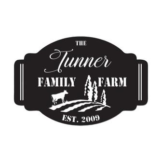 Personalized The Family Farm Metal Sign, Custom Name, Outdoor Metal Sign, Gift For Family, Farm Lovers, House Decor, Custom Outdoor Signs - Seseable