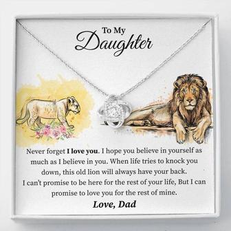 From Dad To Daughter - Love Knot Necklace - Seseable