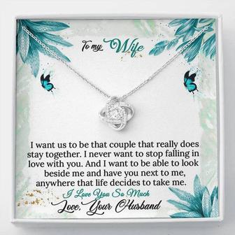 Gift For Wife - Love Knot Necklace - Couple Stay Together | Seseable CA
