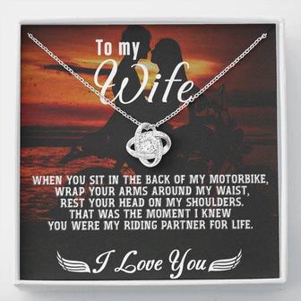 Gift For Wife - My Riding Partner For Life - The Love Knot Necklace - Seseable