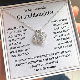 Granddaughter - Most Beautiful Chapters - Love Knot Necklace - Seseable