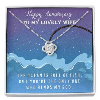 Happy Anniversary Love Knot Necklace () - Seseable