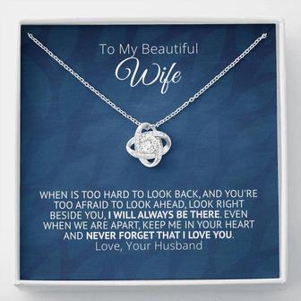 I Will Always Be There - Love Knot Necklace - Seseable