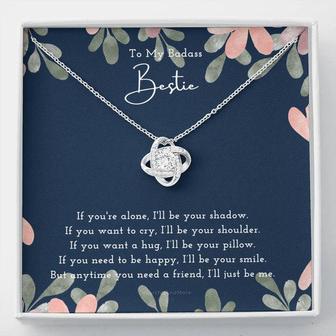 Knot Of Friendship Gift, Best Friend Necklace, Best Friend Gift, Gift For Friend, Friendship, Love Knot Necklace, Friend Forever Gifts - Seseable