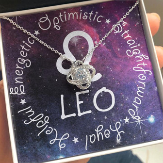 Leo Love Knot Necklace - Seseable