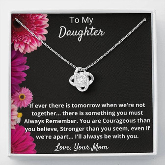 Love Knot Necklace, Daughter Necklace - Seseable