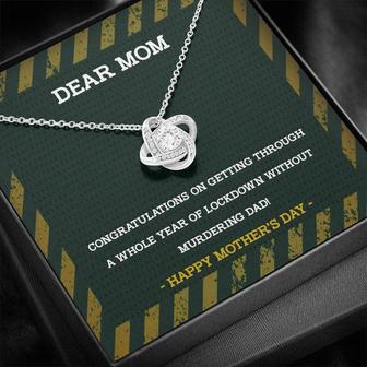 Love Knot Necklace With Funny Message Card | Seseable UK