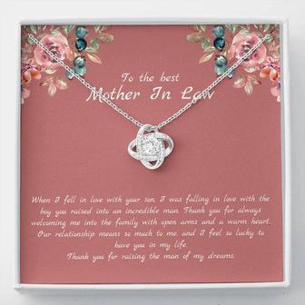 Mother In Law Raising The Man Of My Dreams Love Knot Necklace | Seseable CA