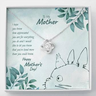 Mother, You're Loved More Than You Could Know, Love Knot Necklace - Seseable