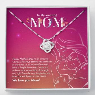 My Amazing Mom, Love Knot Necklace - Seseable