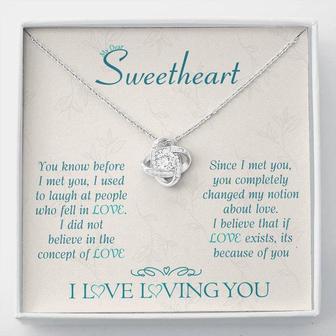 My Sweetheart, Love Knot Necklace - Seseable