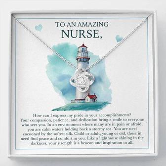 Nurse Jewelry Gift, Love Knot Necklace, Appreciation Gift For An Amazing Nurse - Seseable