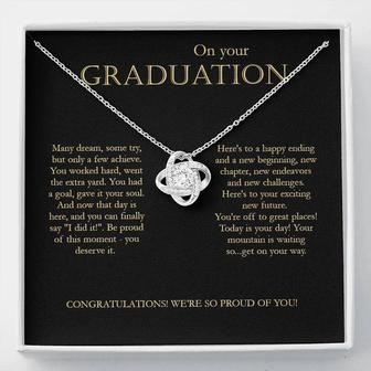 On Your Graduation - Congratulations -Love Knot Necklace | Seseable CA