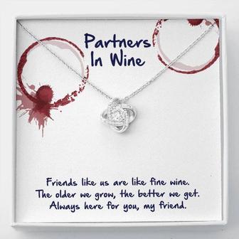 Partners In Wine Love Knot Necklace - Seseable