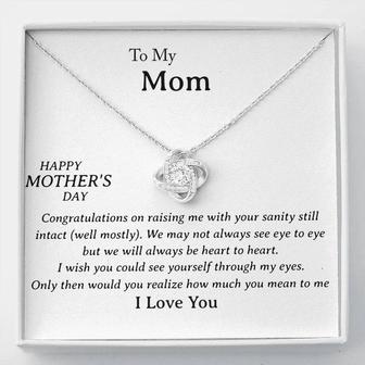 Perfect Gift For Mother - Love Knot Necklace  - Seseable