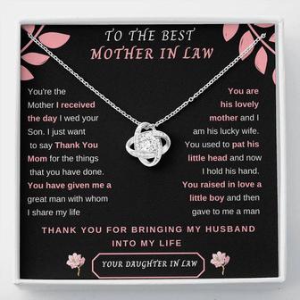 Perfect Gift For Mother In Law - Love Knot Necklace  - Seseable