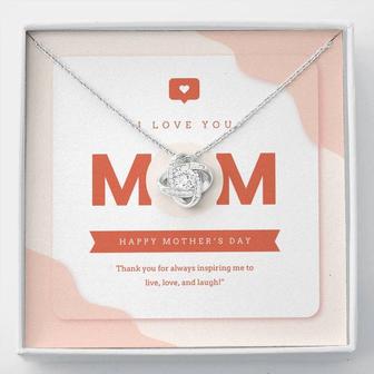 Love Knot Necklace | Personalized Gift For Your Mom - Seseable