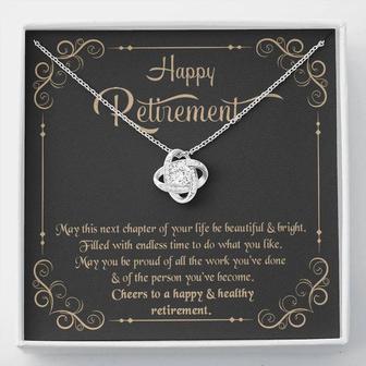 Retirement Gift - Love Knot Necklace - Seseable